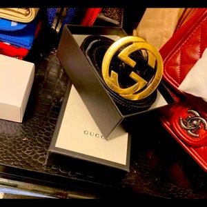 Gucci leather belt